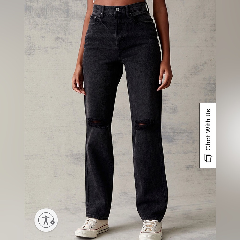 PacSun Washed Black Dad Jeans